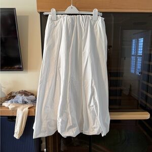 Zara White Midi Bubble Skirt Size XS